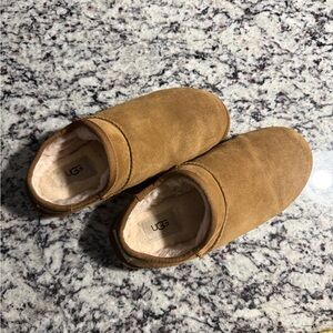 UGG Tan Suede Cozy Slip-Ons